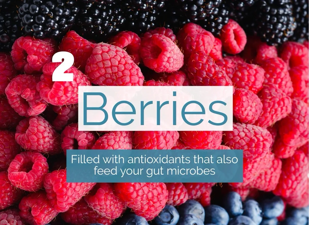 Berries are full of polyphenols that gut microbes love. IBS dietitian in California and Europe 